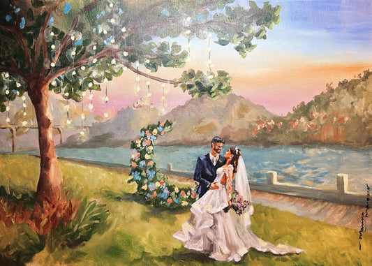 pintura ao vivo em casamento no espirito santo